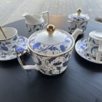 Classic Blue-and-White English Tea Set Porcelain Teapot Set photo review