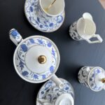 Classic Blue-and-White English Tea Set Porcelain Teapot Set photo review