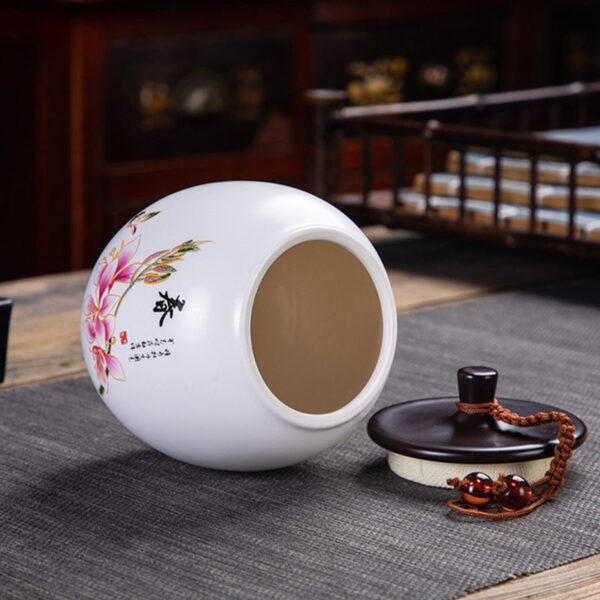 10x11.5cm Porcelain Tea Box White   5