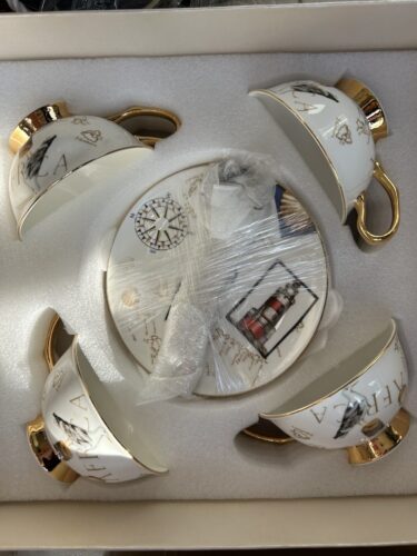 Click to view full screen Ocean-dreams Tea Cup and Saucer Set Bone China photo review