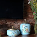 Flower-bird Tea Caddy Ceramic Loose Tea Tin photo review