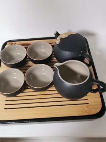 Click to view full screen Golden Cloud Chinese Gongfu Tea Set Ceramic photo review