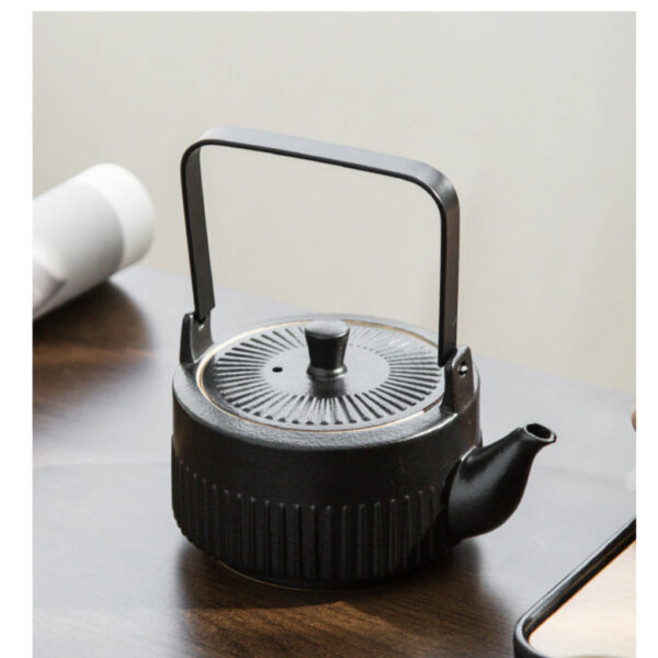 1778439484 1 Pure Color Japanese Tea Set with Tray Ceramic Teapot Set