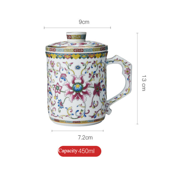 1811115777 1 Luxury Lotus Steep Tea Mug with Infuser and Lid 15 OZ