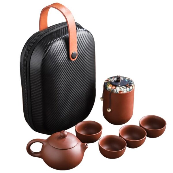 Porcelain Travel Tea Set Portable Retro 2
