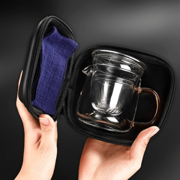 1863016976 1 4-Piece Chinese Travel Tea Set Glass with Mug