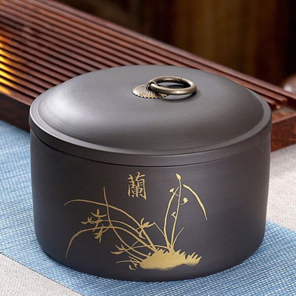 13x10cm Plum Orchid Bamboo Chrysanthemum Pattern Tea Box  3