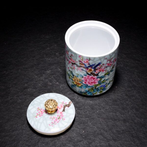 Floral Pattern Porcelain Tea Box 4