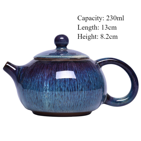 1941537751 1 Colorful Kiln Chinese Teapot Ceramic for Kungfu Tea 7.8 Oz