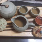 Handcrafted Chinese Yixing Tea Set Green Zisha Teapot Cup Set photo review