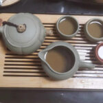 Handcrafted Chinese Yixing Tea Set Green Zisha Teapot Cup Set photo review