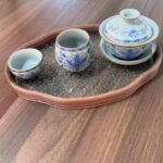 Vintage Chinese Tea Set with Tray Blue and White photo review