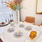 Classic Blue Striped English Tea Set Porcelain Teapot Set photo review