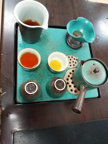 Green Lotus Japanese Gongfu Tea Set with Tray photo review