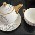 Bird Flowers Porcelain Tea Set for One Bone China photo review