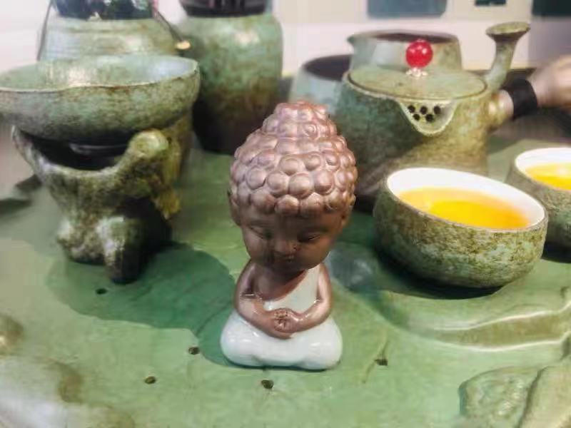 Lotus Japanese Gongfu Tea Set Rough Pottery photo review
