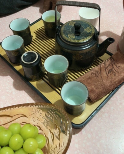 Click to view full screen Classic Chinese Tea Set Ceramic Teapot Cup Set photo review