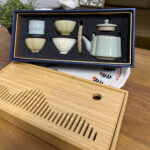Vintage Chinese Ceramic Tea Set with Tray photo review