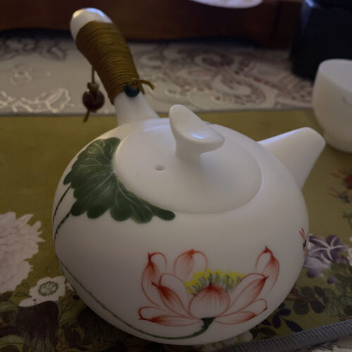 Lotus Side-handle Gongfu Teapot and Cup Set 7 Oz photo review