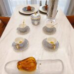 Classic Blue Striped English Tea Set Porcelain Teapot Set photo review