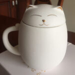 Lucky Cat Travel Tea Mug with Infuser and Lid 13.5 OZ Customized photo review
