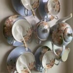 Floral British Tea Set Vintage Bone China Teapot Set photo review