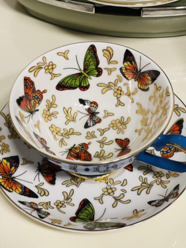 Butterfly Cup and Saucer Set Bone China photo review