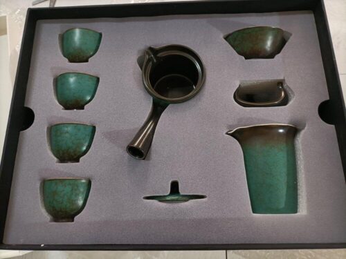 Green Lotus Japanese Gongfu Tea Set with Tray photo review