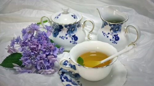 Flowers English Tea Set with Holder China Coffee Set photo review