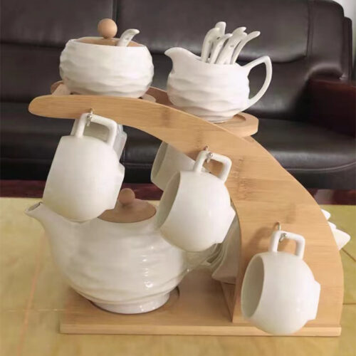 16-Pieces White Porcelain English Tea Set for Afternoon photo review