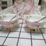 Pink Bird British Tea Set Bone China Cup and Saucer photo review