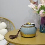 Chinese Waves Tea Caddy Loose Tea Tin Storage Canister photo review