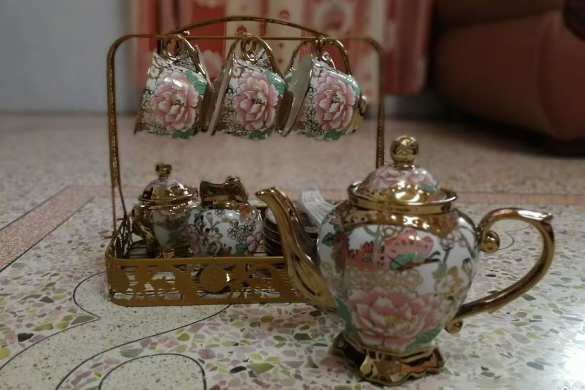 Vintage Full Tea Set Porcelain European Teapot Set photo review