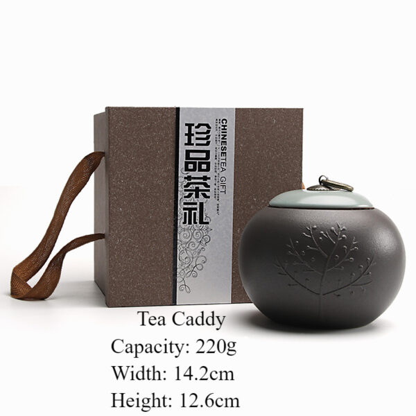 204119573 1 Bodhi Tree Tea Caddy Loose Tea Tin Storage Canister