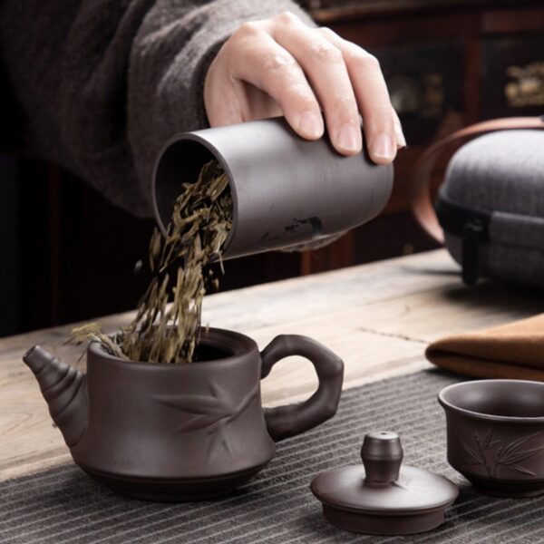 230ml Chinese Porcelain Kung Fu Travel Tea Sets 5