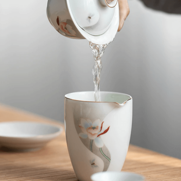 SANXUN Charms Porcelain Tea Set White  3