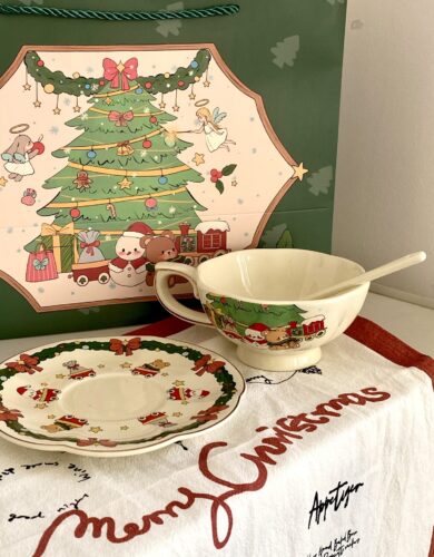 Christmas Tea Set for One Porcelain Teapot Set photo review