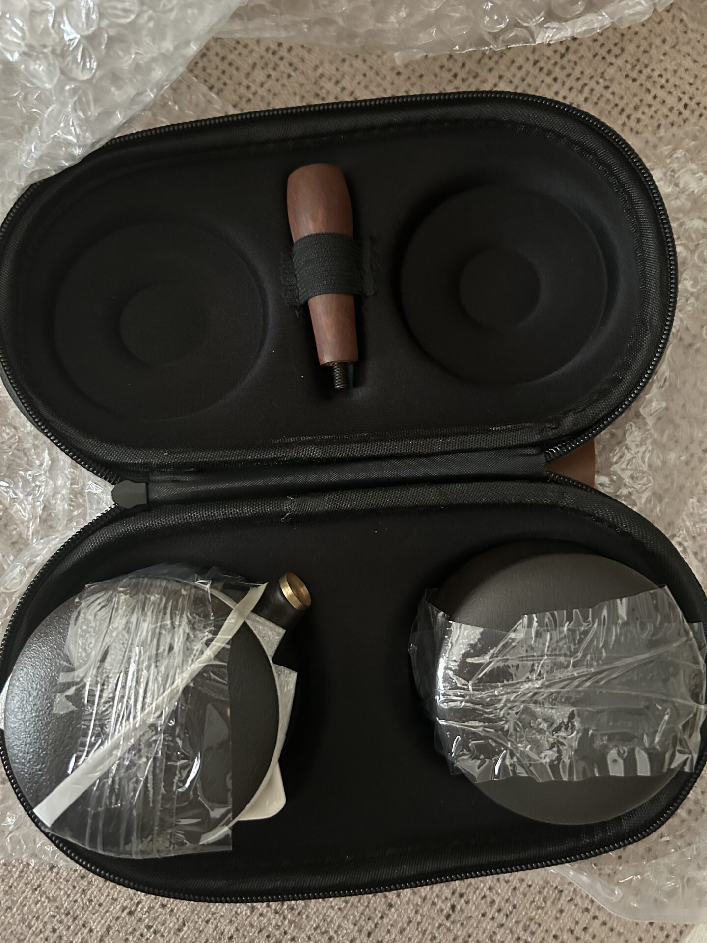 Click to view full screen Upscale Japanese Travel Tea Set Ceramic photo review