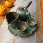 Lotus Japanese Tea Set Handmade Ceramic Teapot Set photo review