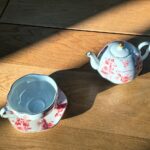 Rose Tea for One Set Porcelain Teapot Set Red photo review
