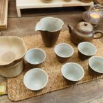 Rustic Pottery Chinese Tea Set with Wood-Fired Brown Glaze photo review
