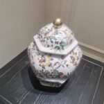 Flowers Tea Caddy Ceramic Storage Canister photo review