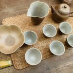 Rustic Pottery Chinese Tea Set with Wood-Fired Brown Glaze photo review