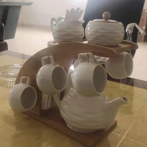 16-Pieces White English Tea Set Porcelain Coffee Set photo review