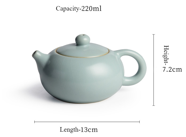 340108768 1 e1660357547385 Blue Sky Chinese Teapot Ceramic for Gongfu Cha 7.4 Oz