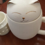 Lucky Cat Travel Tea Mug with Infuser and Lid 13.5 OZ Customized photo review