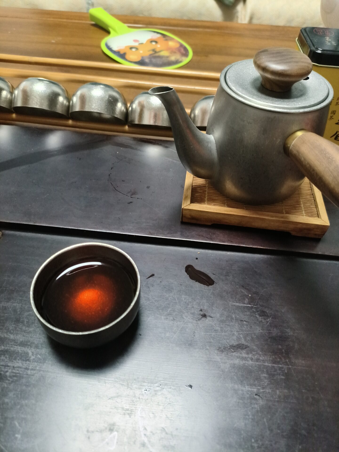 Click to view full screen Japanese Travel Tea Set with Case Stainless Steels photo review