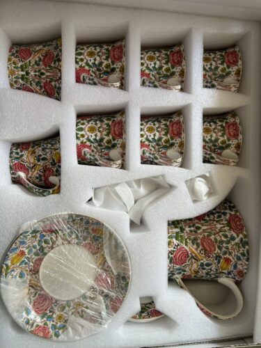 Click to view full screen Rose English Tea Set Bone China Teapot Set photo review