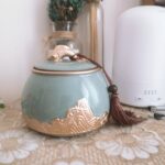 Chinese Waves Tea Caddy Loose Tea Tin Storage Canister photo review