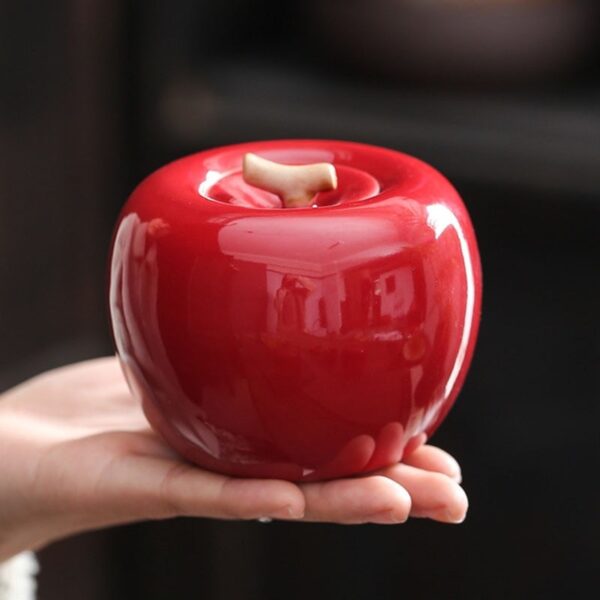 9.1x7.5cm Apple Fruit Creative Porcelain Tea Box 1